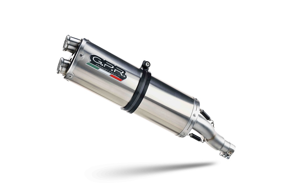 Slip-on exhaust GPR DUAL INOX H.226.DUAL.IO Matte Inox