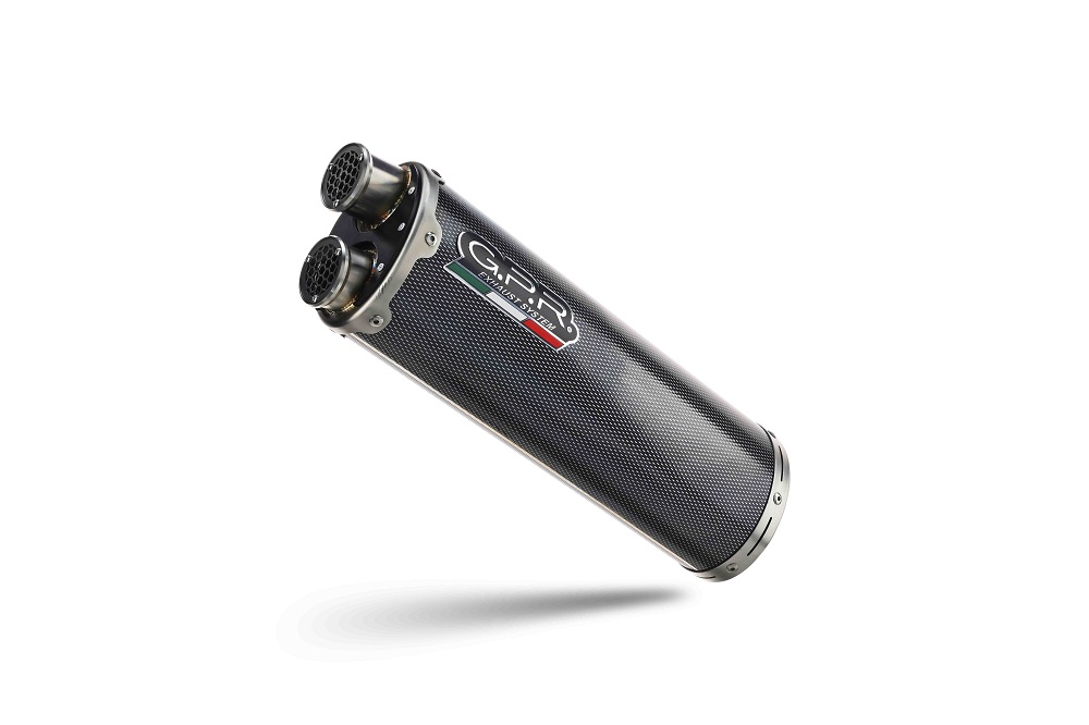 Slip-on exhaust GPR DUAL POPPY D.140.1.DUAL.PO Brushed Stainless steel