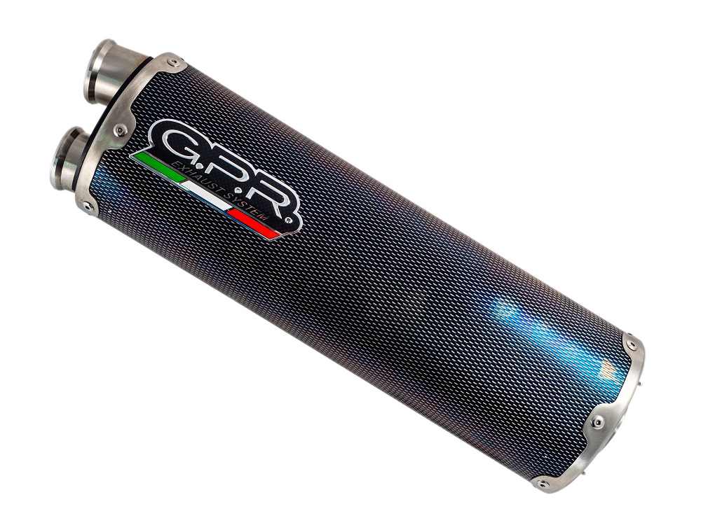Slip-on exhaust GPR DUAL VO.6.DUAL.PO Brushed Stainless steel