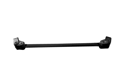 Bar and two-screw clamp kit for handlebar ACCOSSATO A4N diameter 22 mm, lenght 300 mm Crni