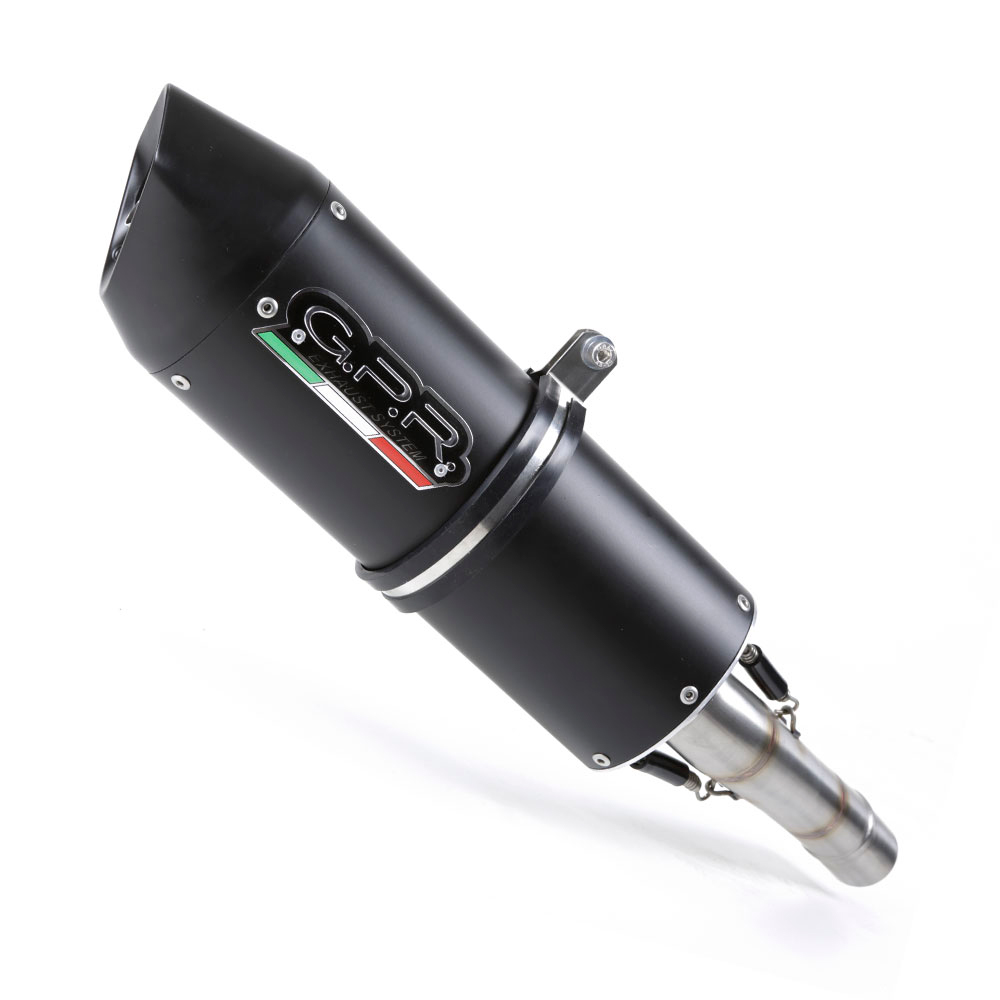Slip-on exhaust GPR FURORE S.54.FUNE Matte Black including removable db killer and link pipe