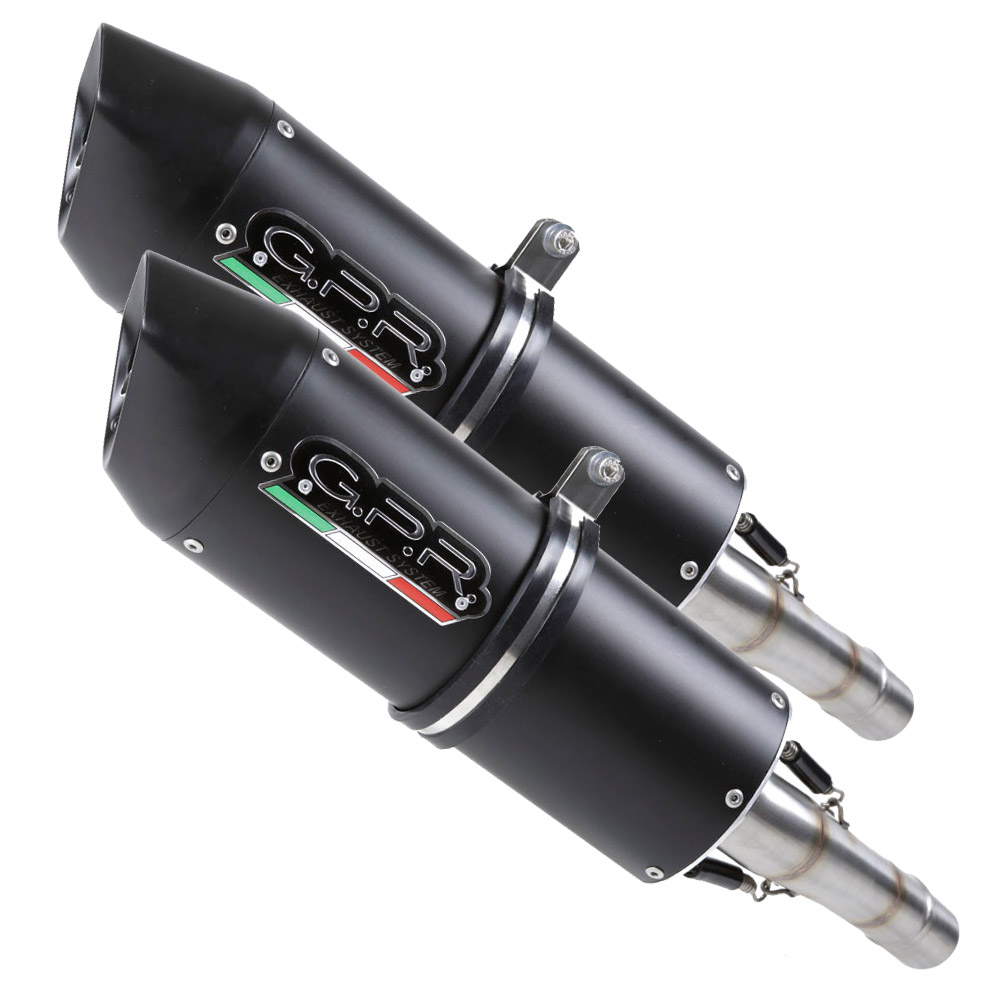 Dual slip-on exhaust GPR FURORE Y.148.FUNE Matte Black