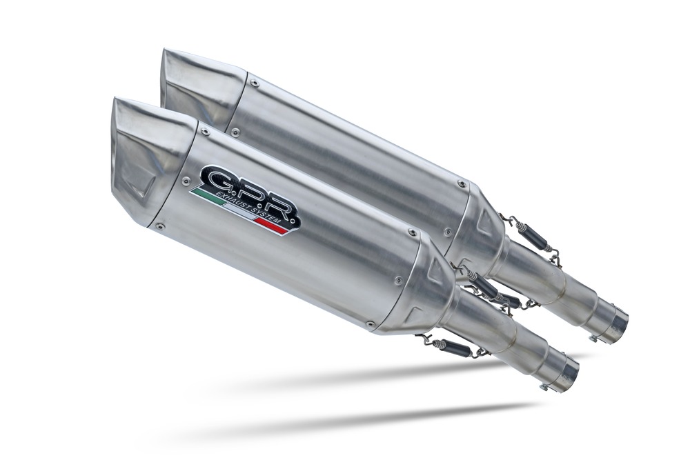 Dual slip-on exhaust GPR FURORE-X INOX D.16.1.FXSC Matte Black
