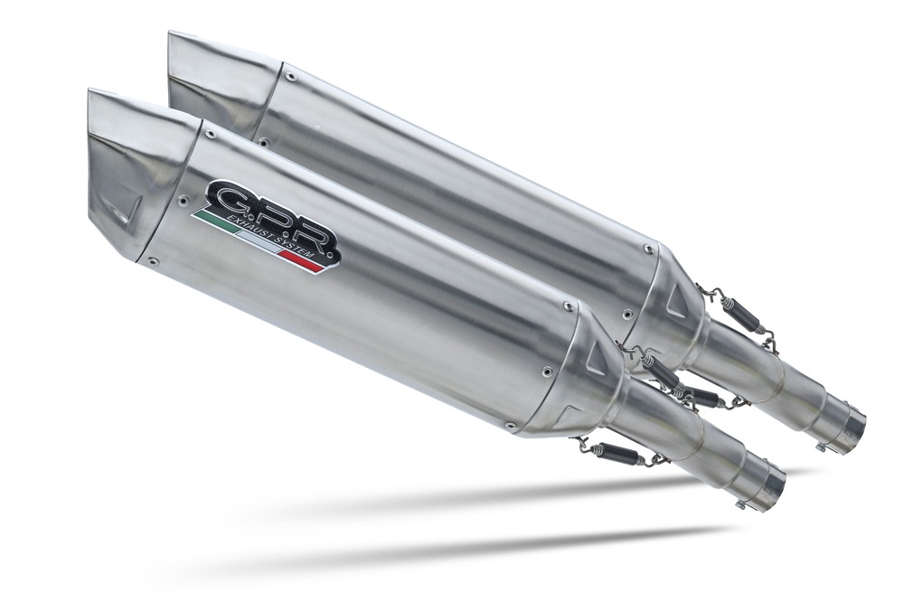 Dual slip-on exhaust GPR FURORE-X INOX CAT.64.FXSC Matte Black