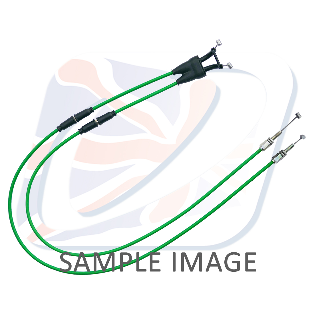 Throttle cables (pair) Venhill K02-4-043-GR featherlight green