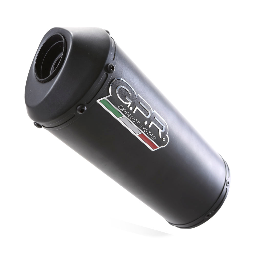 Slip-on exhaust GPR GHISA S.78.GHI Matte Black including removable db killer and link pipe