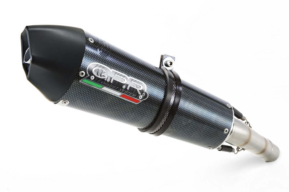 Slip-on exhaust GPR GPE ANN. SCOM.197.GPAN.PO Carbon look including removable db killer and link pipe