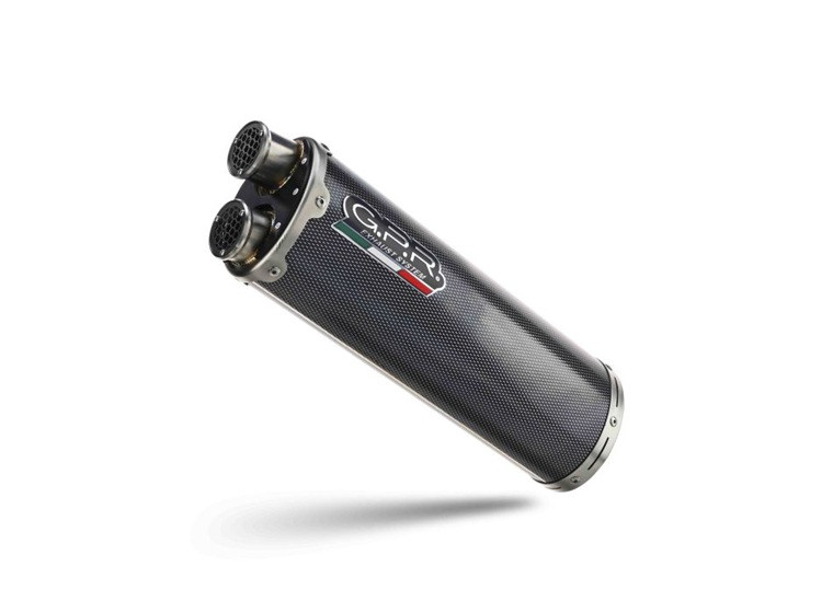 Slip-on exhaust GPR DUAL POPPY E5.Y.232.1.DUAL.PO Brushed Stainless steel