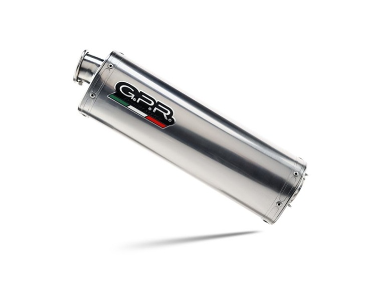 Slip-on exhaust GPR DUNE TRIOVALE TITANIO BM.109.1.DUNE Brushed Titanium