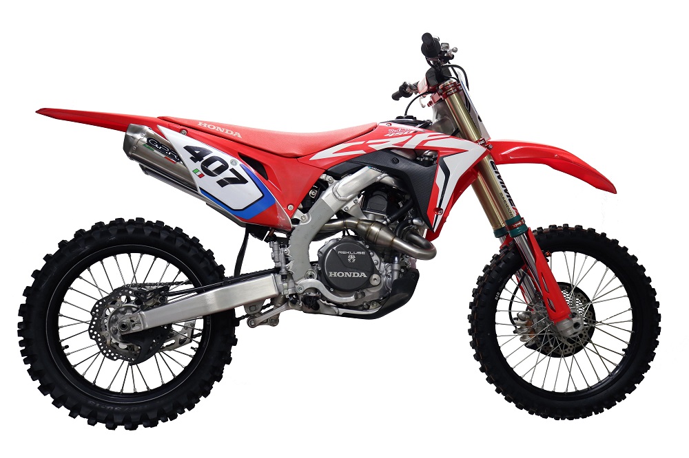 Double full exhaust system GPR PENTACROSS PNT.MX.1.IO Brushed Stainless steel including removable db killer/spark arrestor