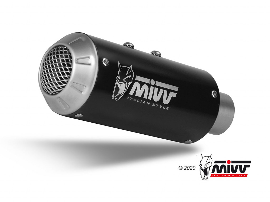 Silencer MIVV MK3 K.047.SM3B Black Stainless Steel for KAWASAKI Z 400 2019-2023, KAWASAKI Ninja 400 2018-2023