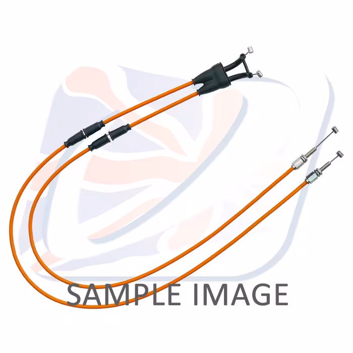Throttle cables (pair) Venhill K01-4-041 featherlight Orange