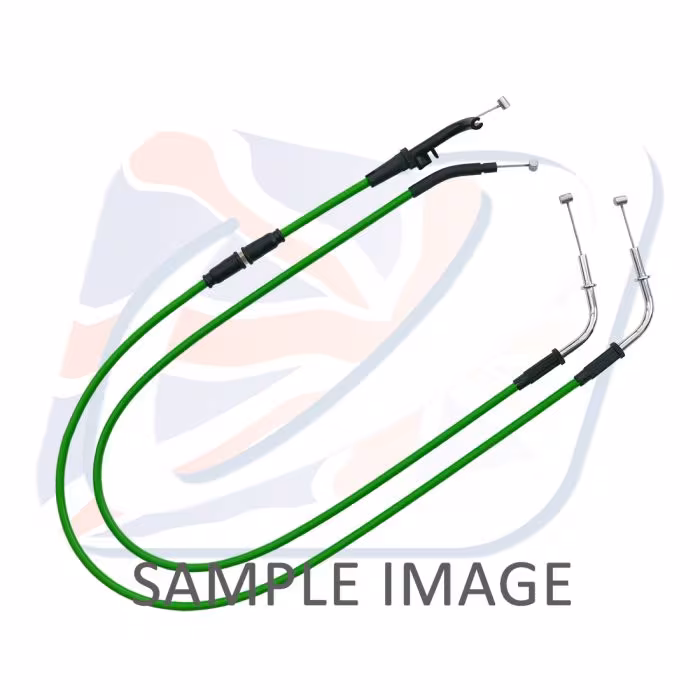 Throttle cables (pair) Venhill K02-4-118 featherlight Green for KAWASAKI ZZR 1100 1990-2001