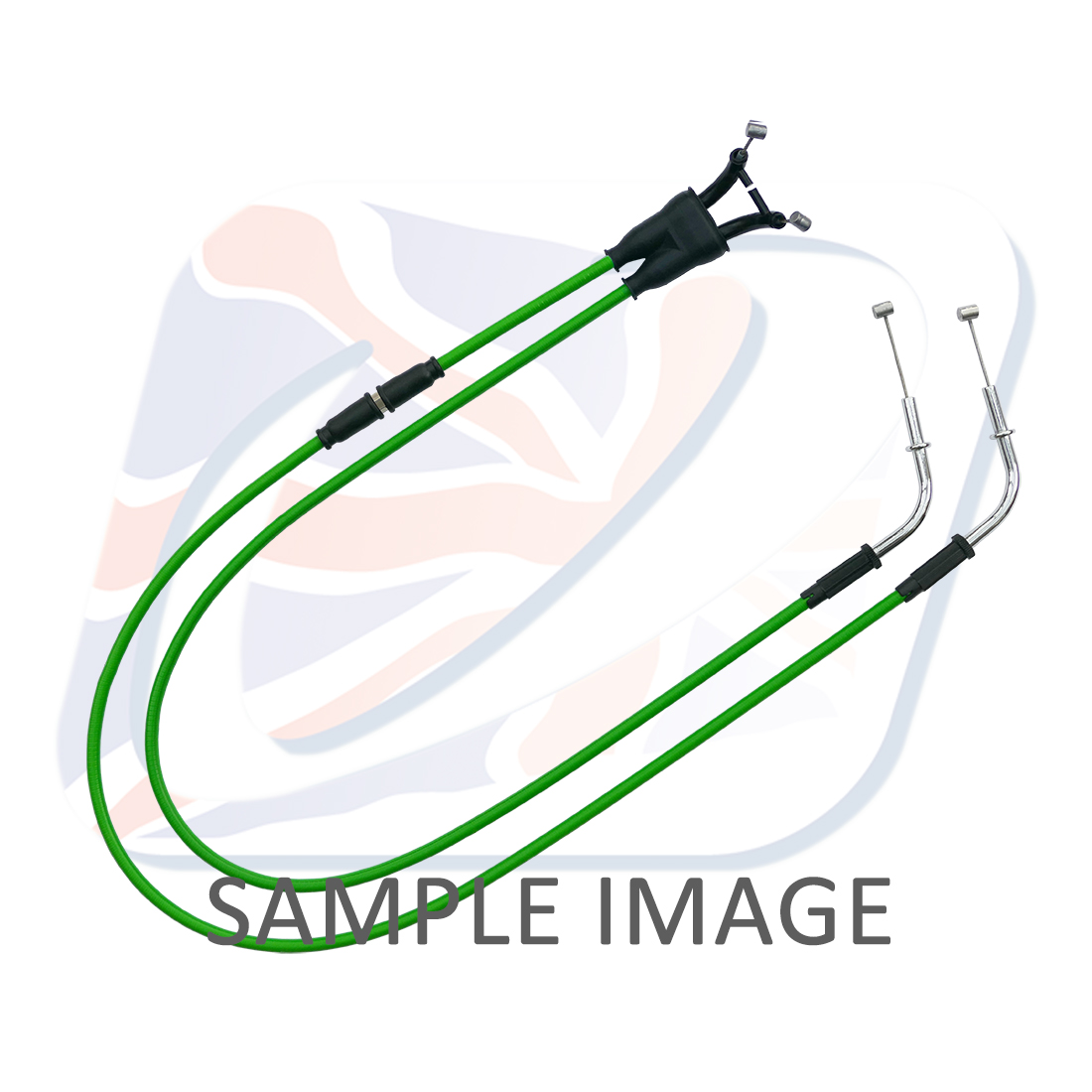 Throttle cables (pair) Venhill K02-4-108-GR featherlight green