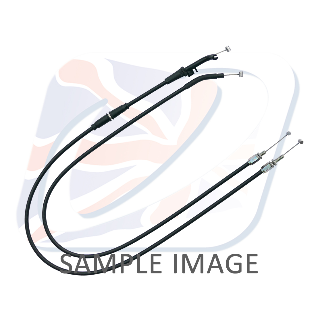 Throttle cables (pair) Venhill K02-4-124-BK featherlight Crni for KAWASAKI ER-5 500 1997-2006