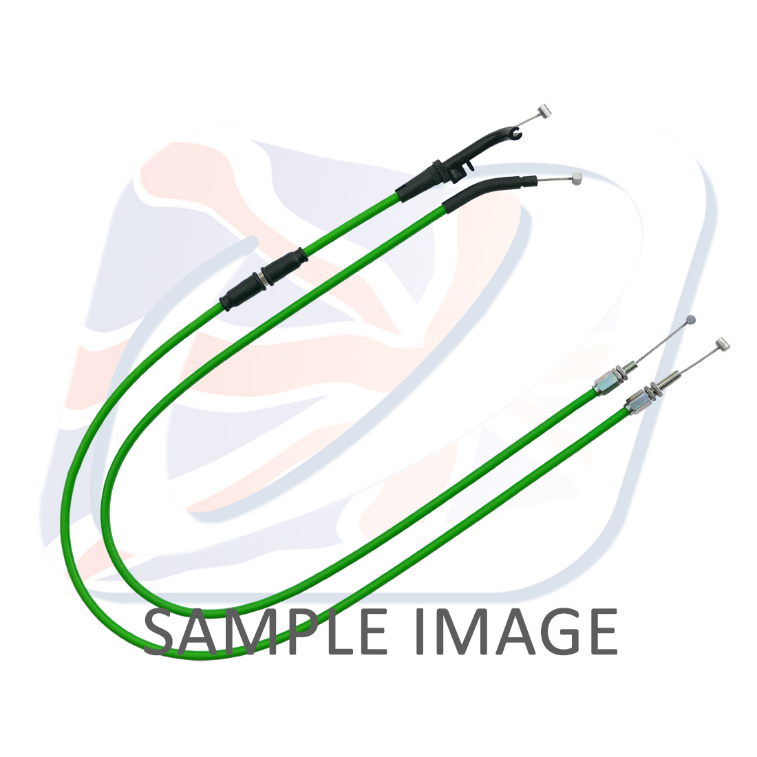 Throttle cables (pair) Venhill K02-4-124-GR featherlight green