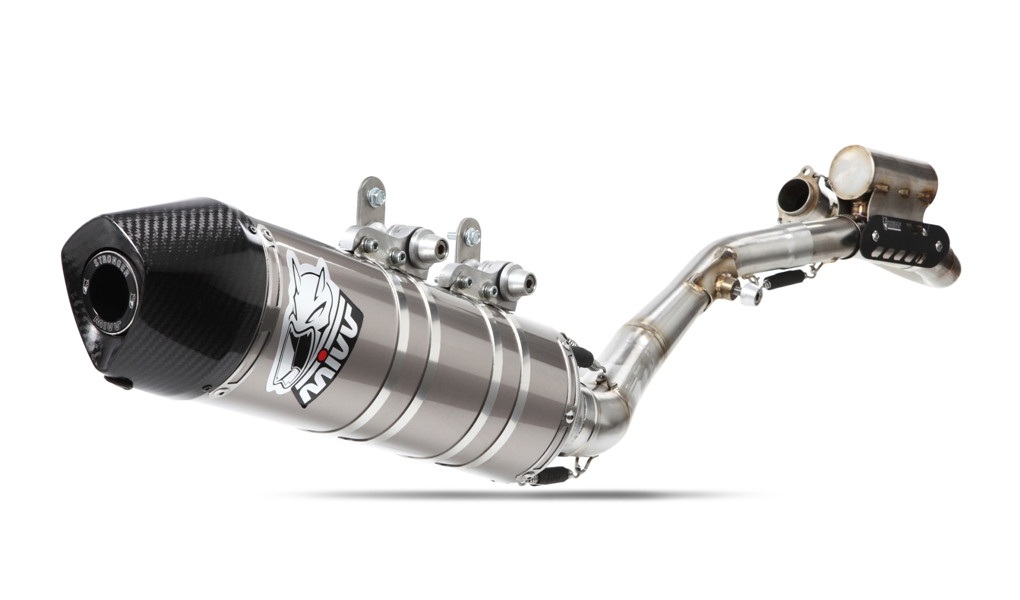 Cijeli ispušni sustav 1x1 MIVV OVAL M.KT.022.SXC.F Stainless Steel / Carbon Cap