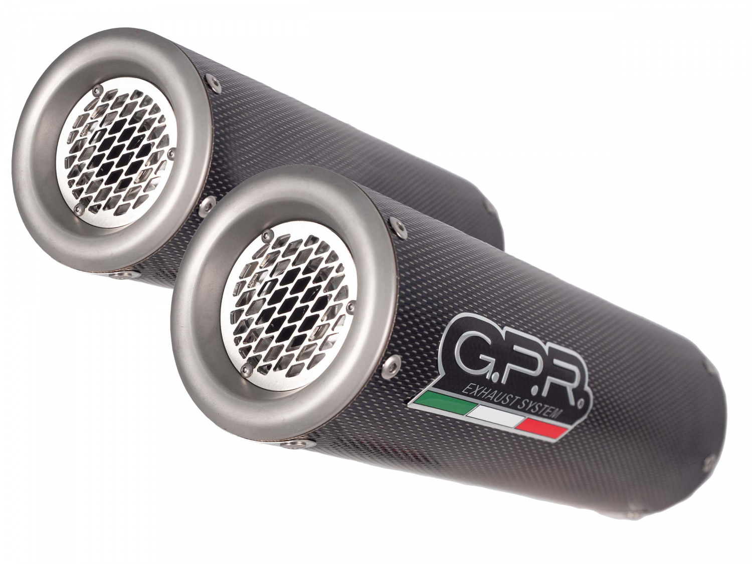 Dual slip-on exhaust GPR M3 Y.111.M3.PP Brushed Stainless steel including removable db killers and link pipes