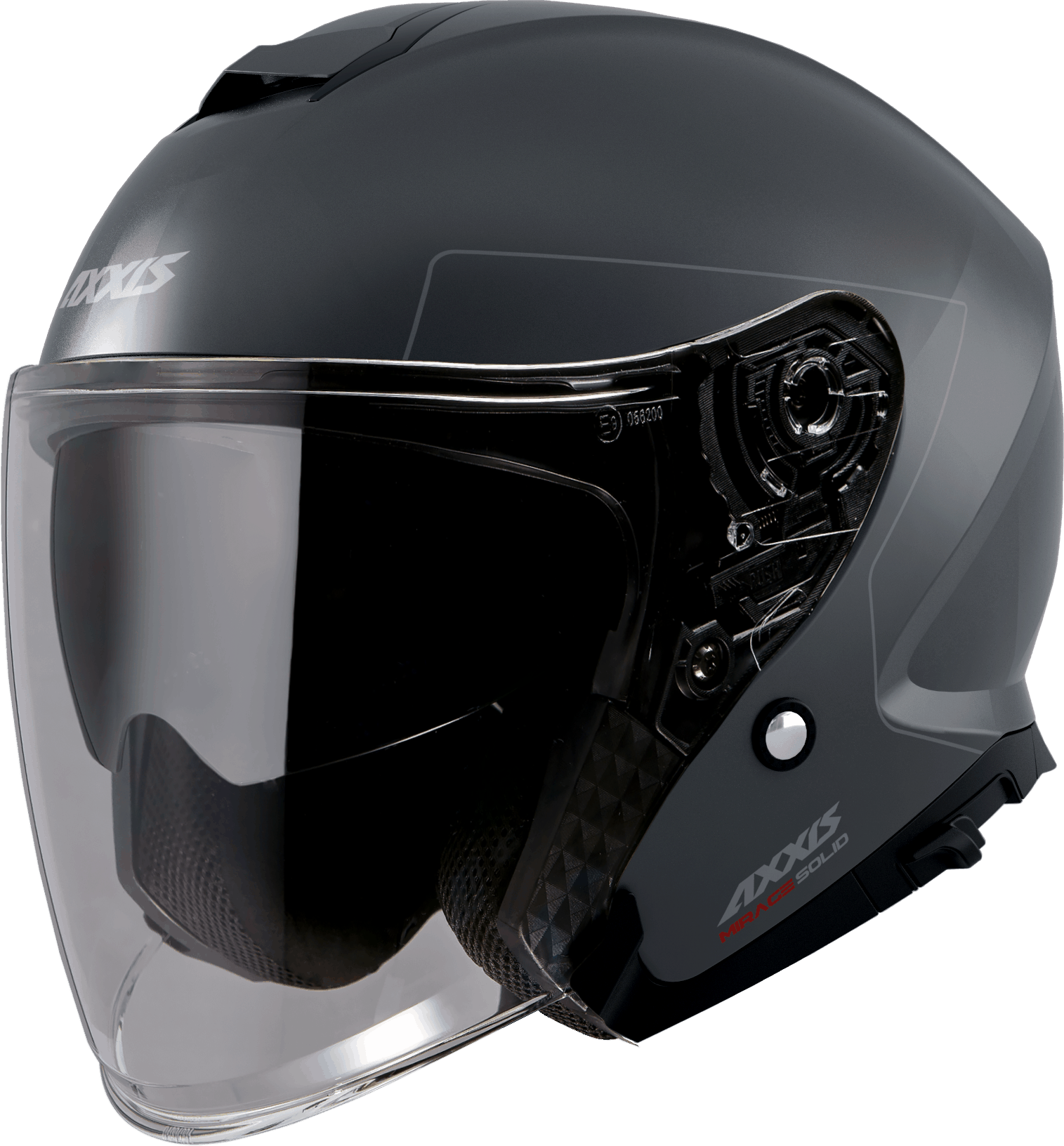 JET helmet AXXIS MIRAGE SV ABS solid grey titan matt XXL