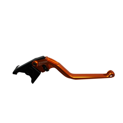 Brake lever ACCOSSATO EDF018 fixed CNC-worked aluminium, orange