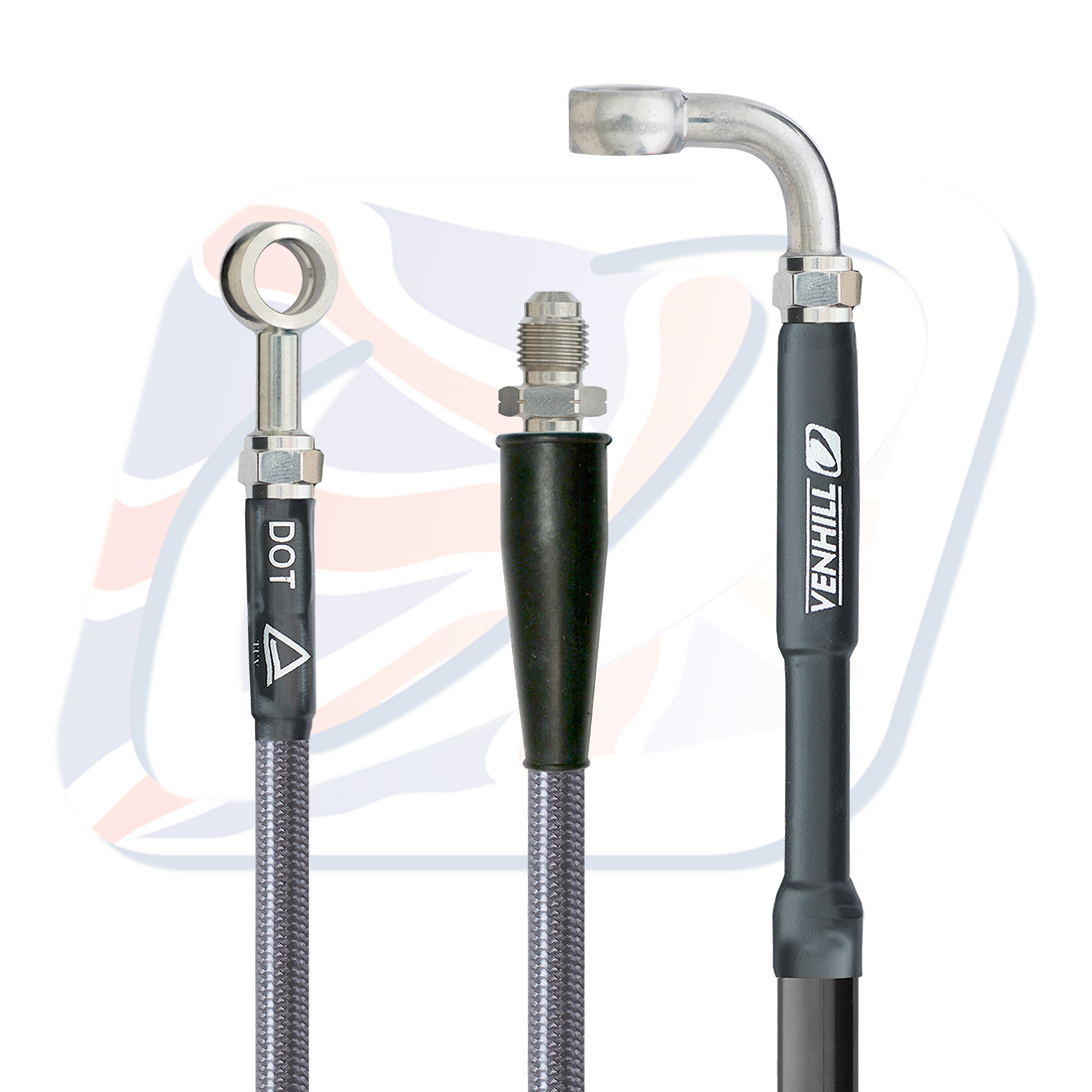 Front brake hose Venhill K02-1-058/P-CL Clear