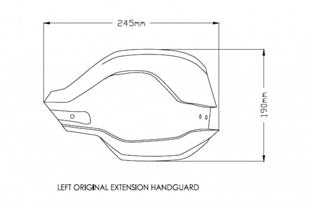 Handguards PUIG EXTENSION 3763F dark smoke