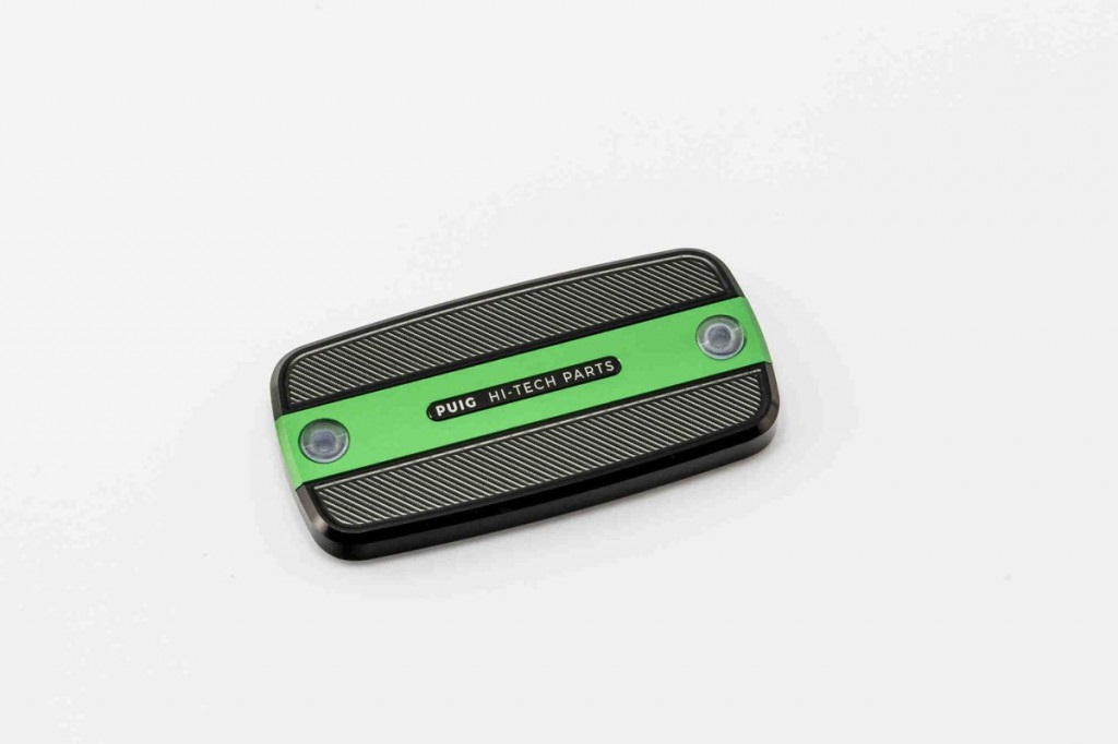 Brake / clutch tank cover PUIG 9262V green for SYM TL 500  2020-2021, SYM TL 500  2020-2021