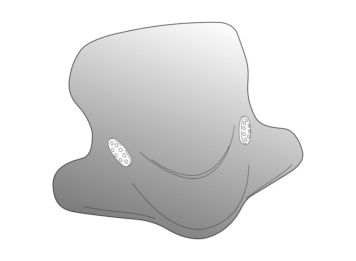 Windshield PUIG CITY TOURING 1052H smoke