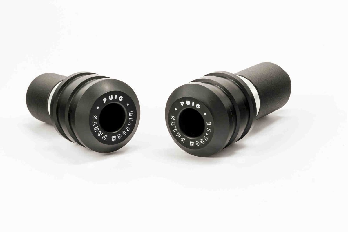 Frame sliders PUIG VINTAGE 8588N black with grey rubber