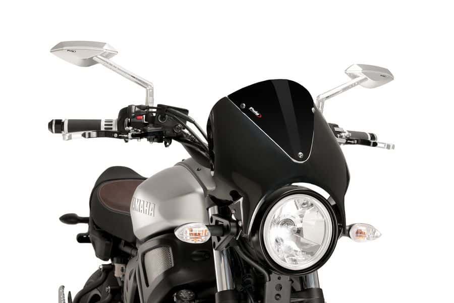Windshield PUIG RETROVISION 9560N matt black Crni
