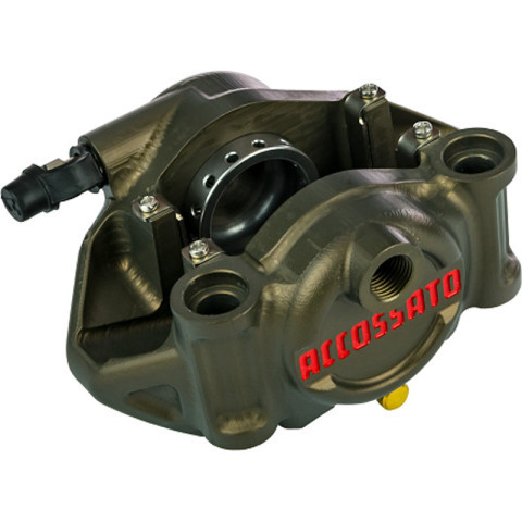 Radial brake rear caliper ACCOSSATO PZ008 CNC-worked monoblock - distance 60 mm