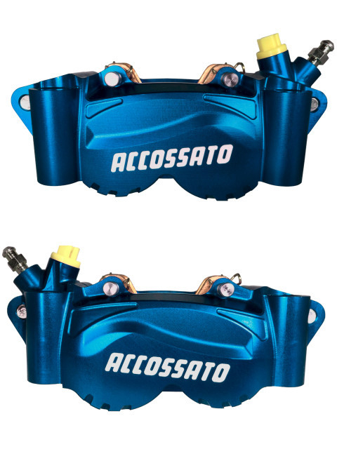 Radial billet 2-piece caliper ACCOSSATO PZ012 distance 108 mm