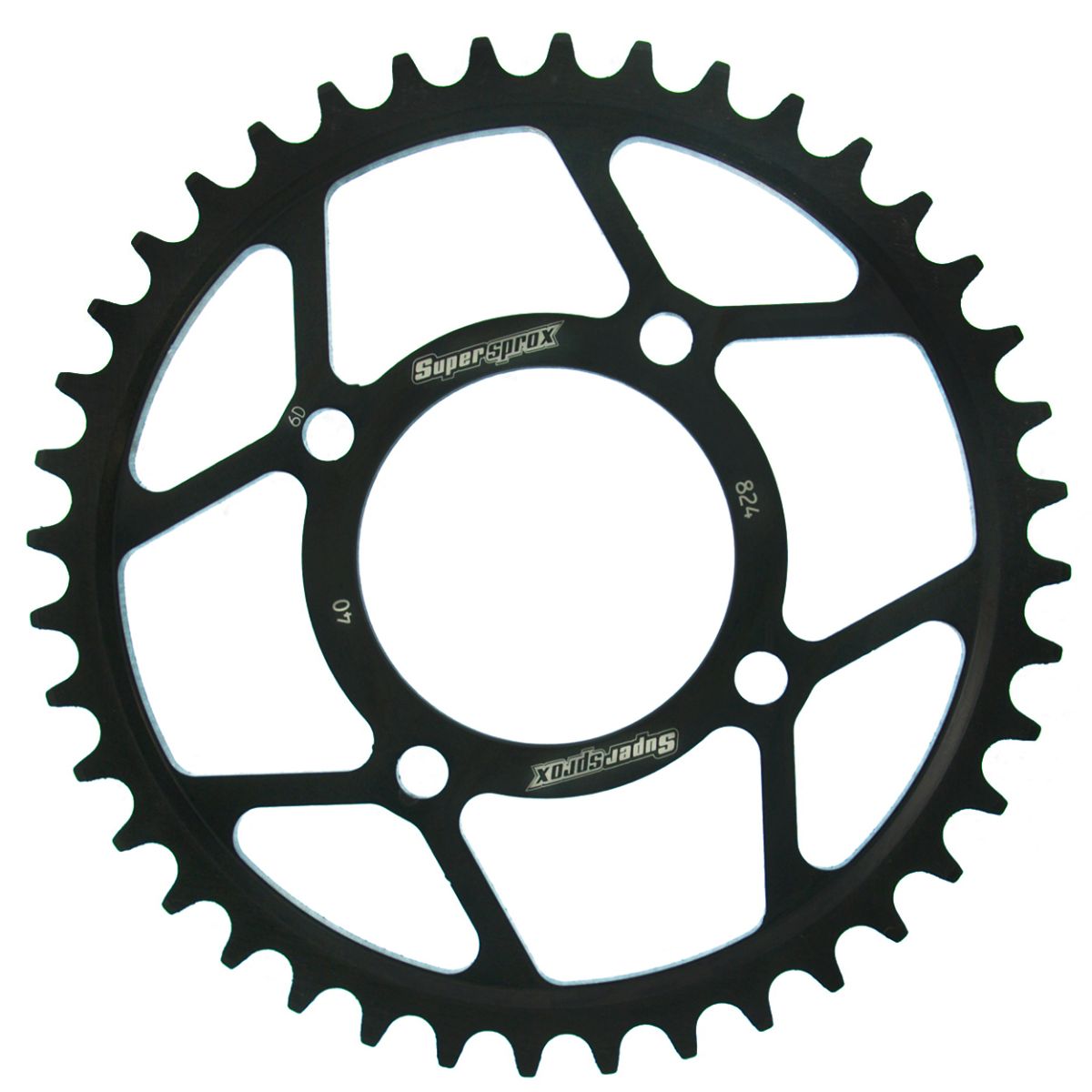 Lančenik zadnji SUPERSPROX RFE-824:40-BLK Crni 40T, 530