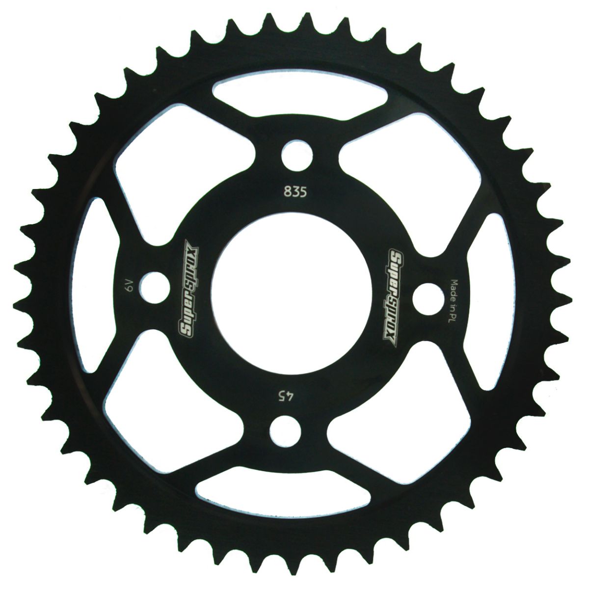 Lančenik zadnji SUPERSPROX RFE-835:45-BLK Crni 45T, 428
