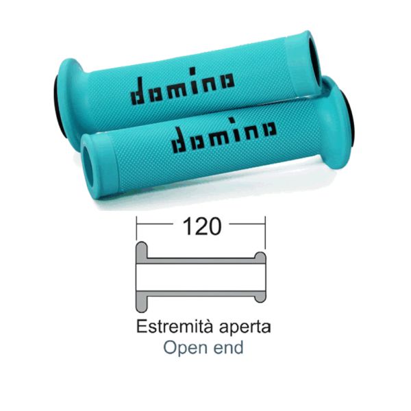 Gripi DOMINO Road 184170200 cyan/black 125mm
