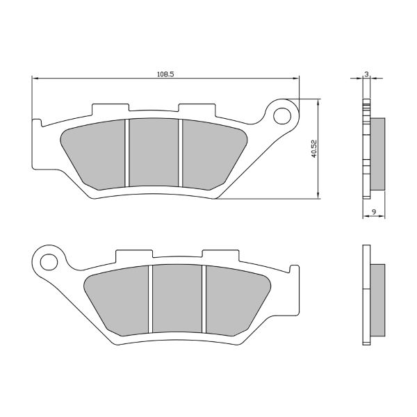 Disk pločice RMS 225103760 front homologated organic