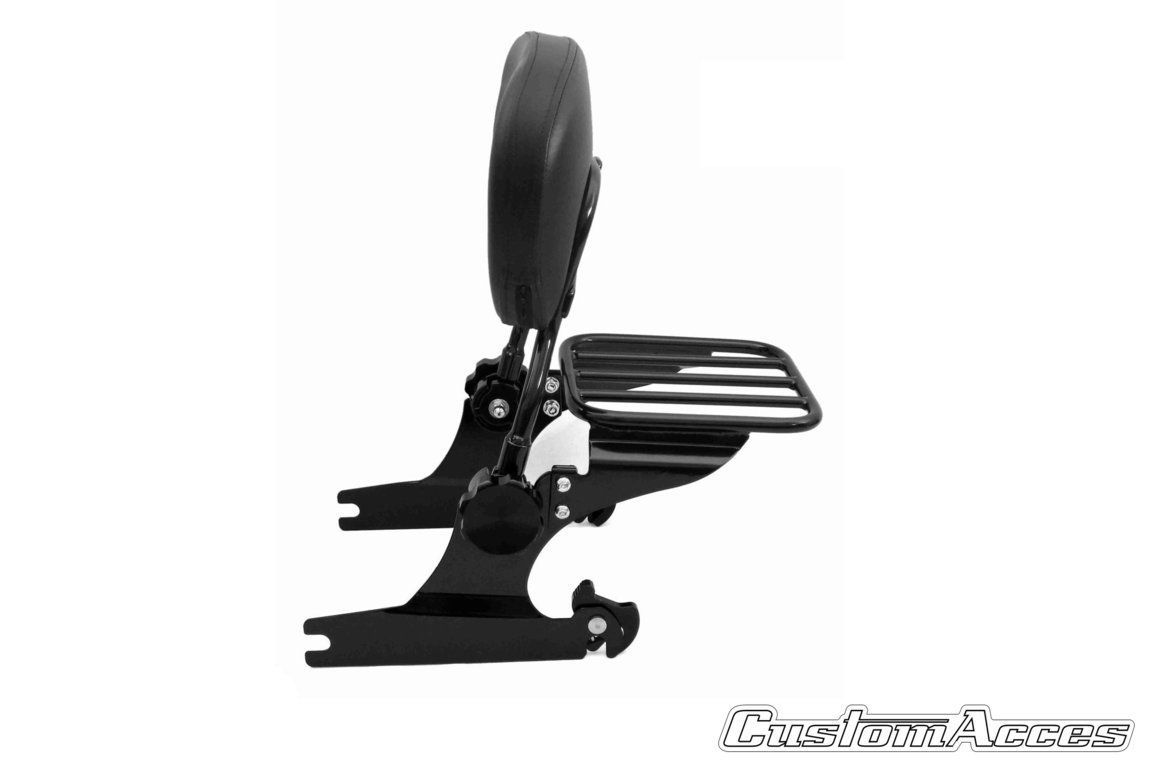 Sissybar plane CUSTOMACCES LUXUS SOFTAIL RSD001N Crni