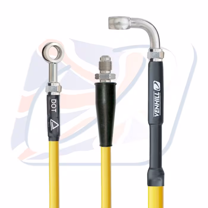 Front brake hose Venhill S01-1-035/P Yellow for SUZUKI RM 85 2005-2022