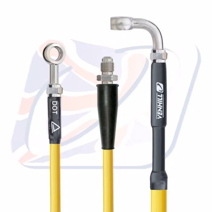 Front brake hose Venhill S01-1-042/P Yellow for SUZUKI RMX 450 Z 2010-2019