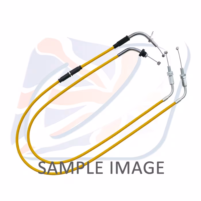 Throttle cable (pair) Venhill S01-4-120 featherlight Yellow for SUZUKI GSX 600 F 1998-2006, SUZUKI GSX 750 F 1998-2006
