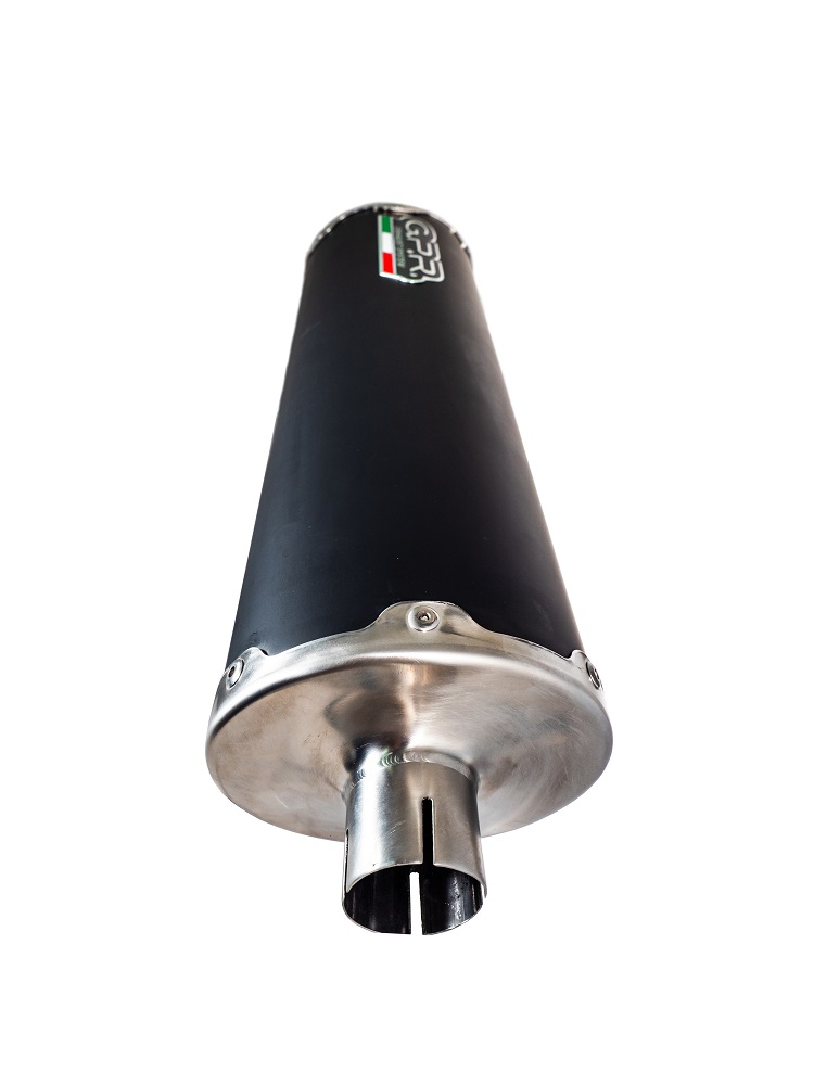 Slip-on exhaust GPR EVO4 ROAD SC.CAT.185.EVO4 Matte Black including removable db killer, link pipe and catalyst