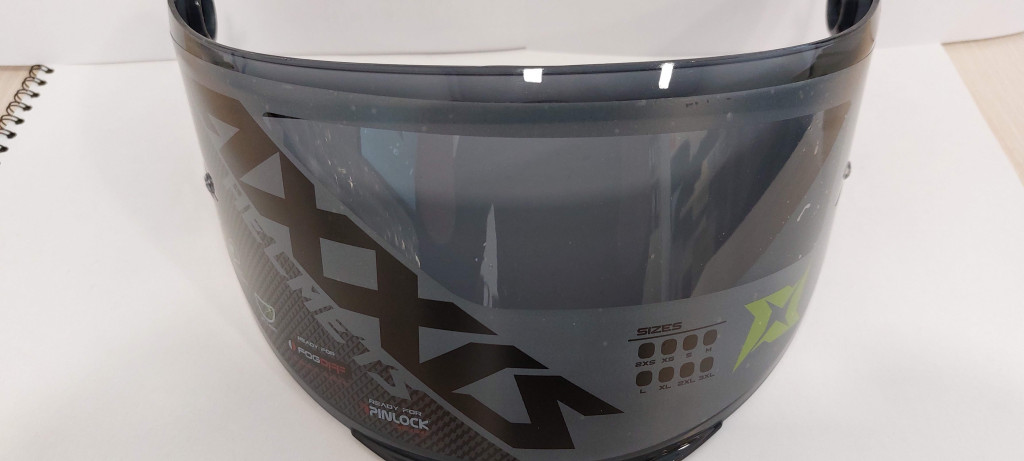 Visor AXXIS MAX VISION V-09 DARK for GP Racer helmet