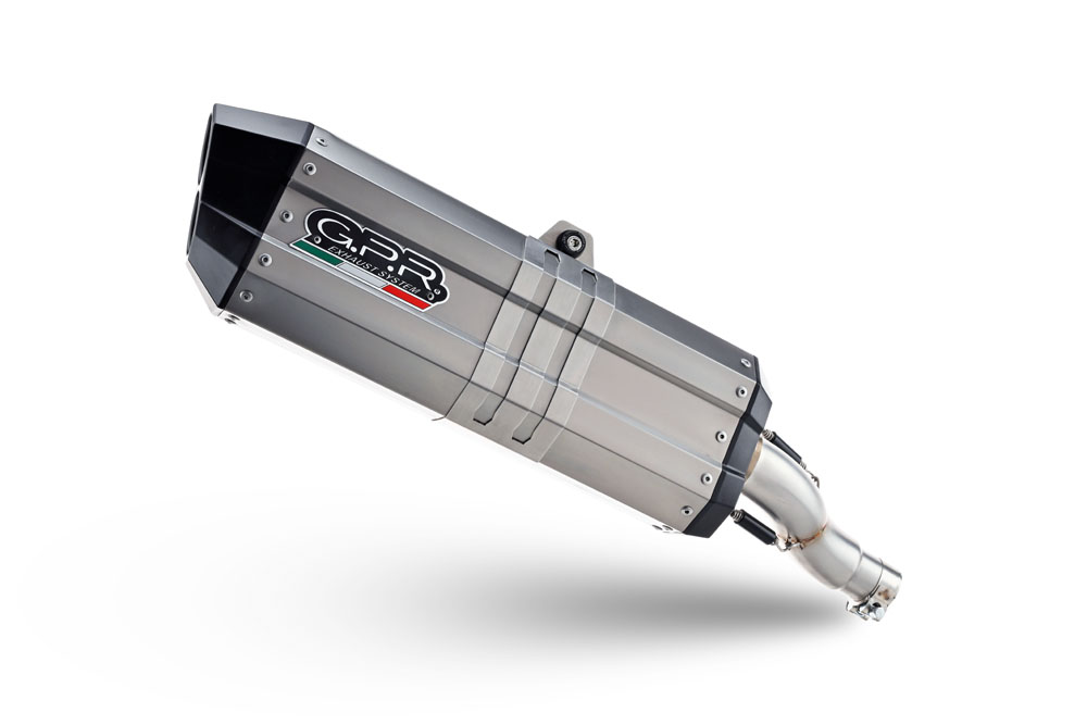Slip-on exhaust GPR HYPER SONIC BE.25.HYSOTIT Brushed Titanium