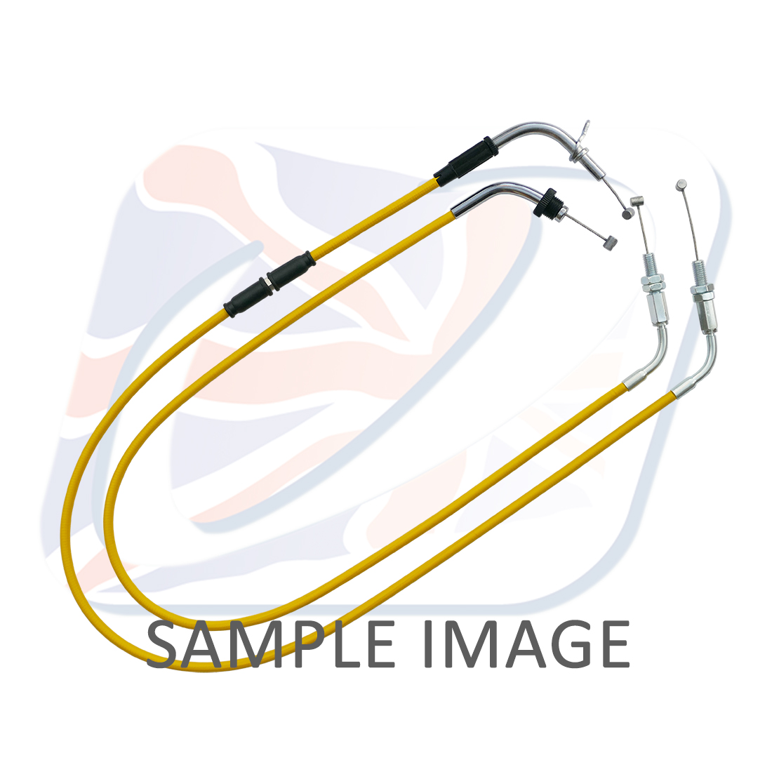 Throttle cables (pair) Venhill S01-4-117-YE featherlight yellow