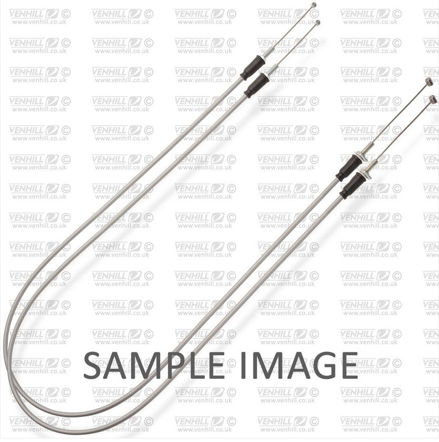 Throttle cables (pair) Venhill H02-4-060-GY featherlight grey