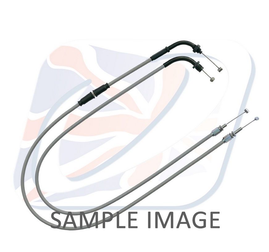 Throttle cables (pair) Venhill H02-4-122-GY featherlight grey