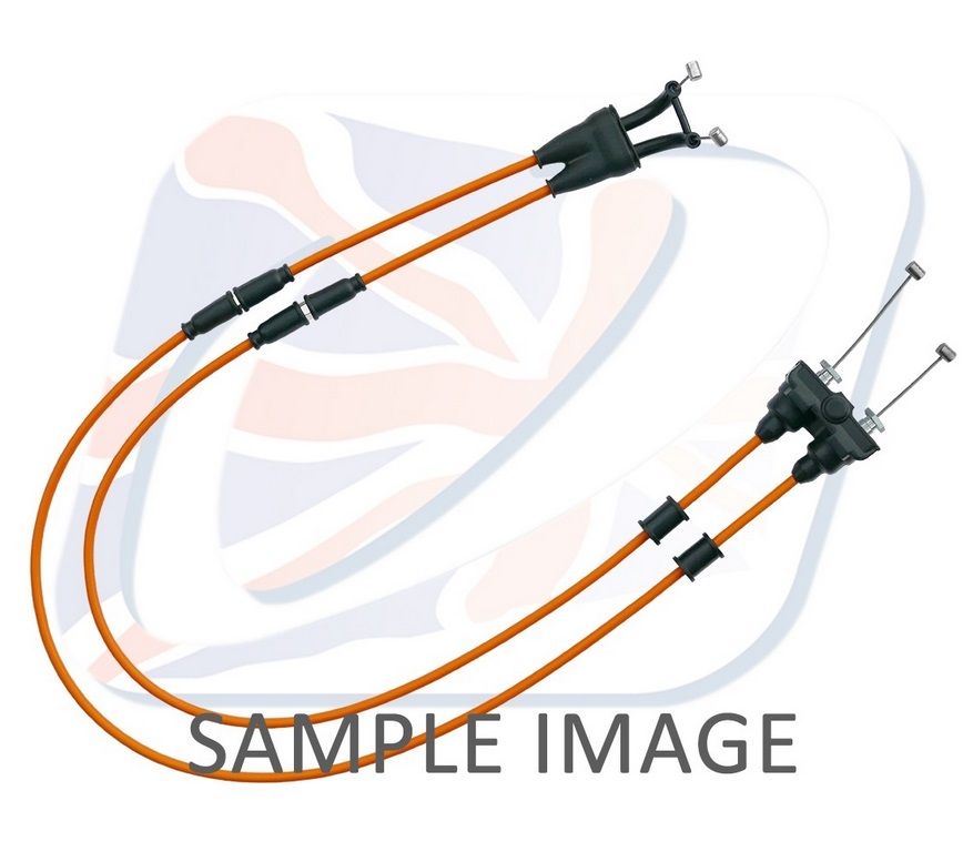 Throttle cables (pair) Venhill Y01-4-065-OR featherlight orange