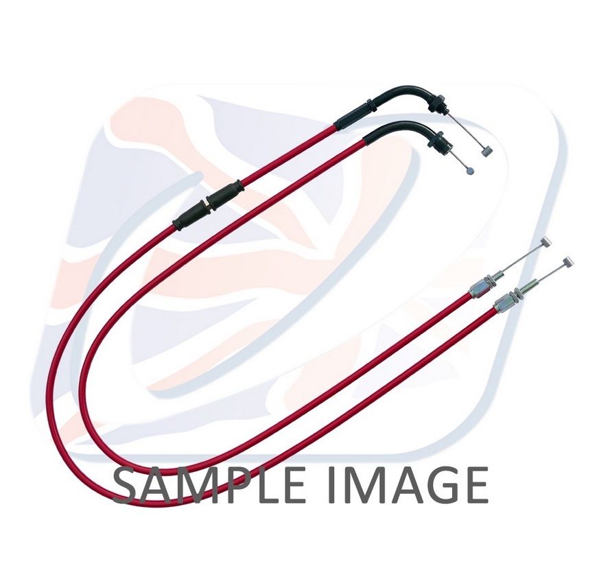 Throttle cables (pair) Venhill K02-4-124-RD featherlight crven