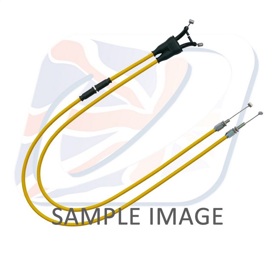Throttle cables (pair) Venhill T01-4-139-YE featherlight yellow