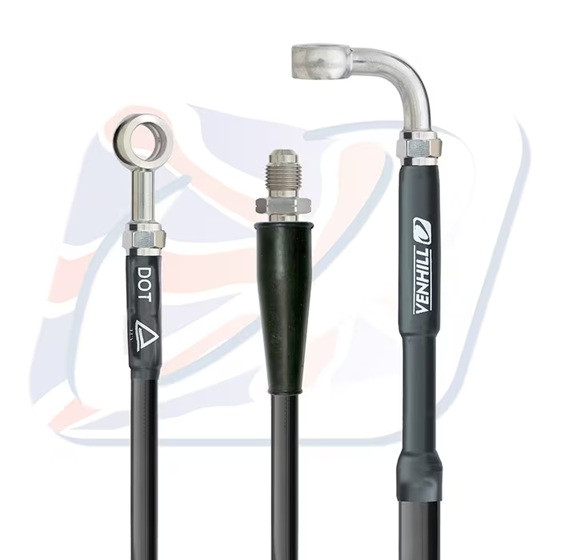Front brake hose Venhill K01-1-050/P Crni